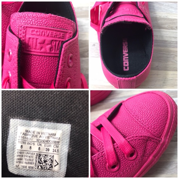 NWT Converse Ctas OX Vivid/Pink WMNS AUTHENTIC - Picture 7 of 7